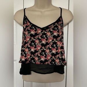 SALE✨  NWOT Flowy Crop Top -  Ambiance Apparel Floral Crop Top - Sz M